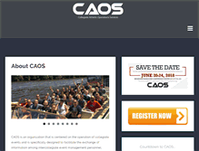 Tablet Screenshot of caos-association.org